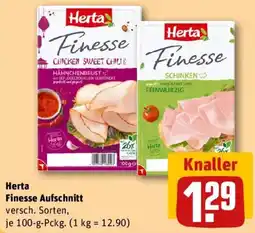 REWE Herta Finesse Aufschnitt Angebot