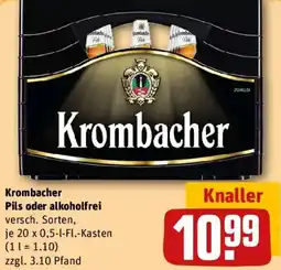REWE Krombacher Pils oder alkoholfrei Angebot
