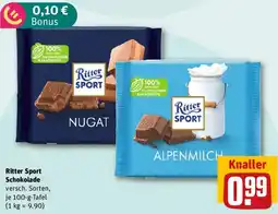 REWE Ritter Sport Schokolade Angebot