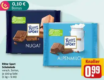 REWE Ritter Sport Schokolade Angebot