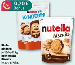 REWE Kinder Kinderini oder Nutella Biscuits Angebot