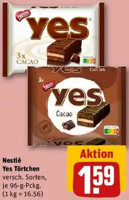 REWE Nestlé Yes Törtchen Angebot