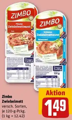 REWE Zimbo Zwiebelmett Angebot