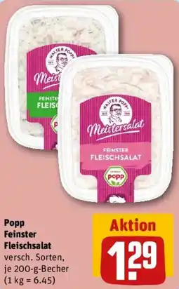 REWE Popp Feinster Fleischsalat Angebot