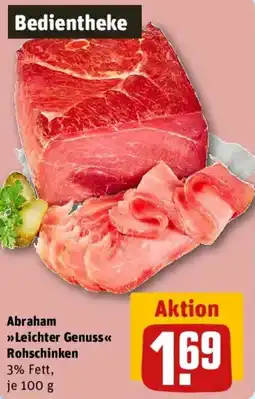 REWE Abraham Leichter Genuss Rohschinken Angebot