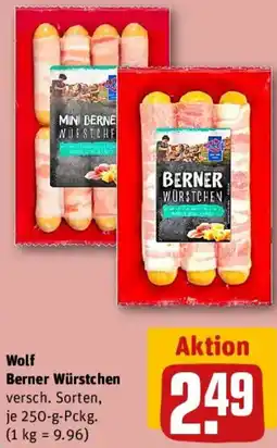 REWE Wolf Berner Würstchen Angebot