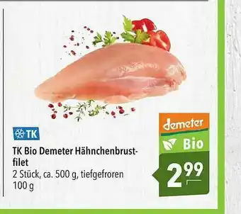 CITTI Markt Tk Bio Demeter Hähnchenbrust-filet Angebot