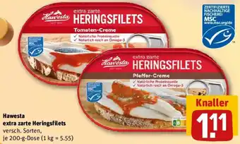 REWE Hawesta extra zarte Heringsfilets Angebot