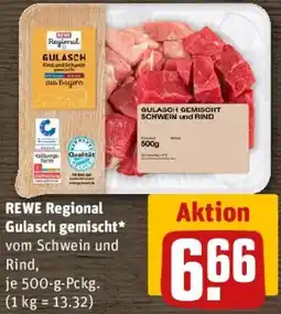 REWE REWE Regional Gulasch gemischt Angebot