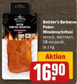 REWE Butcher's Barbecue Puten Minutenschnitzel Angebot