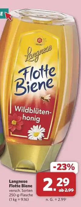 Combi Langnese flotte biene wildblütenhonig Angebot