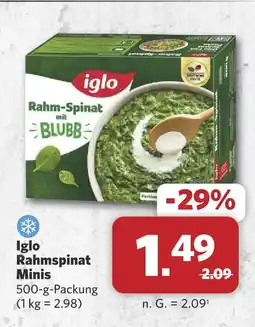 Combi Iglo rahmspinat minis Angebot