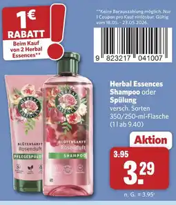 Combi Herbal essences shampoo blütensanft rosenduft Angebot
