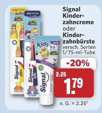 Combi Signal kinderzahncreme Angebot