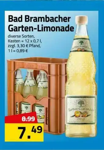 Logo Getränkemarkt Bad Brambacher Garten Limonade Angebot