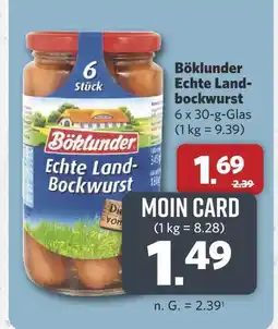 Combi Böklunder echte landbockwurst Angebot