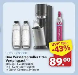 Combi Sodastream duo wassersprudler titan vorteilspack Angebot