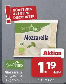 Combi Jeden tag bio mozzarella Angebot