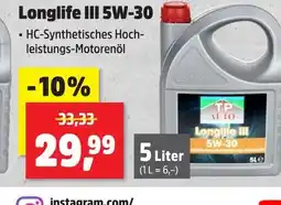 Thomas Philipps Tp auto longlife iii 5w-30 Angebot