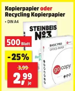 Thomas Philipps Steinbeis recycling kopierpapier Angebot