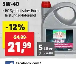 Thomas Philipps Tp auto 5w-40 hc-synthetisches hochleistungs-motorenöl Angebot