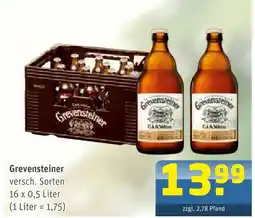 Getränke Arena Grevensteiner versch. sorten Angebot