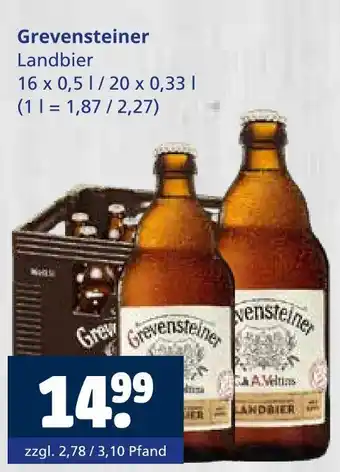 Getränkewelt Grevensteiner landbier Angebot