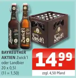 Getränke Oase Bayreuther aktien zwick'l Angebot