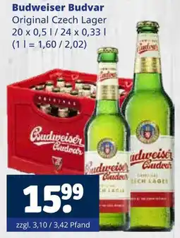 Getränkewelt Budweiser budvar original czech lager Angebot