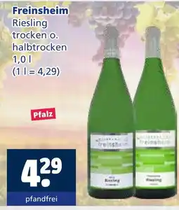 Getränkewelt Freinsheim riesling trocken o. halbtrocken Angebot