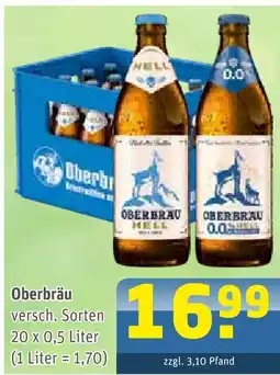 Getränke Arena Oberbräu hell Angebot