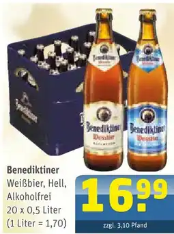 Getränke Arena Benediktiner weißbier hell alkoholfrei Angebot