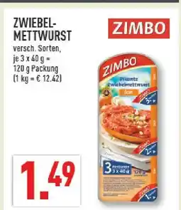Marktkauf Zimbo zwiebelmettwurst Angebot