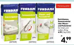 Hellweg Fundamo estrichbeton, zement.mörtel oder mauer- und putzmörtel Angebot
