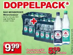Getränkeparadies Gefromm Bad meinberger mineralwasser doppelpack Angebot