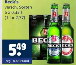 Getränkewelt Beck's versch. sorten Angebot