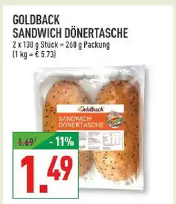 Marktkauf Goldback sandwich döner tasche Angebot