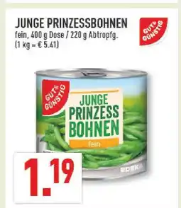 Marktkauf Gut & günstig junge prinzessbohnen Angebot