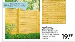 Hellweg Lamellenzaun schwarzwald Angebot
