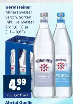 Getränkewelt Gerolsteiner mineralwasser sprudel Angebot