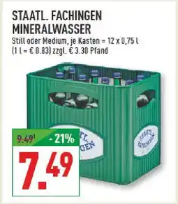 Marktkauf Staatl. fachingen mineralwasser Angebot