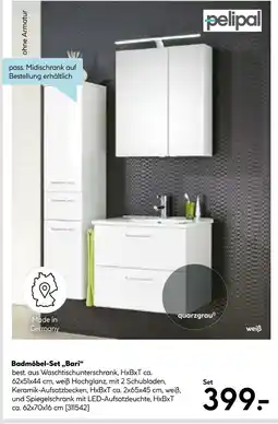 Hellweg Pelipal badmöbel-set bari Angebot