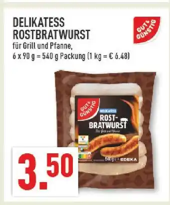 Marktkauf Gut & günstig delikatess rostbratwurst Angebot