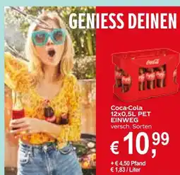 Getränke Oase Coca-cola coca-cola 12x0,5l pet einweg Angebot