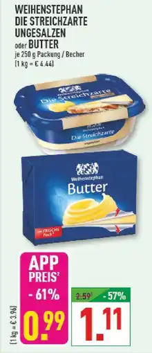 Marktkauf Weihenstephan die streichzarte butter Angebot