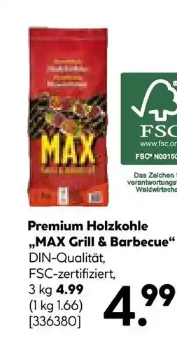 Hellweg Premium holzkohle max grill & barbecue Angebot