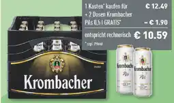 Marktkauf Krombacher pils oder radler Angebot