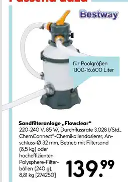 Hellweg Bestway sandfilteranlage flowclear Angebot