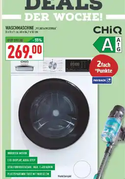 Marktkauf Chiq waschmaschine pfl80141m3xwga Angebot