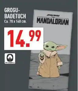 Marktkauf Star wars grogu-badetuch Angebot